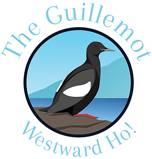 The Guillemot bar and garden logo Westward Ho